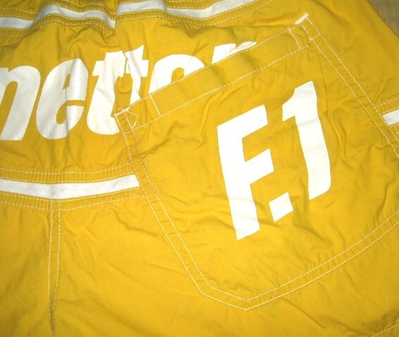 ●ベネトン製／ 正規品 F1モデル・ショートパンツ・44サイズ ／当時物・中古品●_画像4