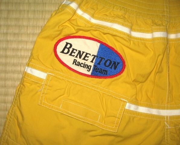 ●ベネトン製／ 正規品 F1モデル・ショートパンツ・44サイズ ／当時物・中古品●_画像2