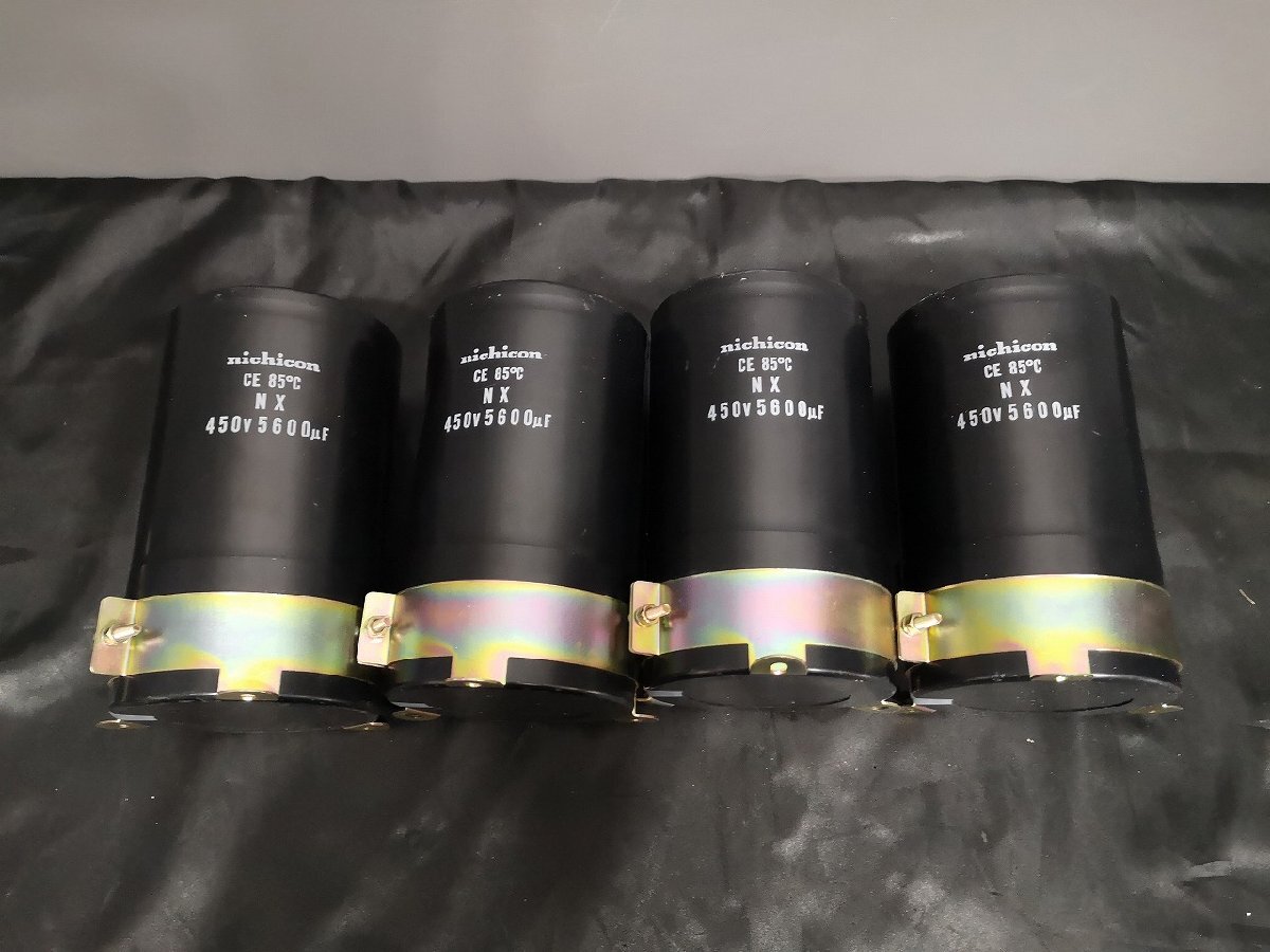 ◆nichicon NX 450V/5600uF 5600μF ニチコン・電解コンデンサ4本セット◆下取歓迎 dd不 m0o10372_画像1