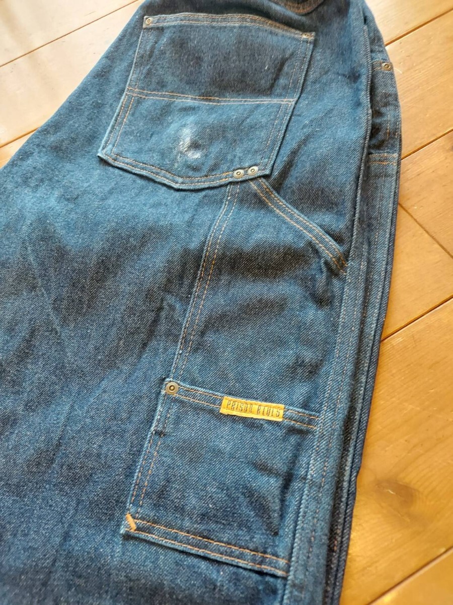 PRISON BLUES プリズンブルース ダブルニー デニムパンツ ペインター リジット Carhartt W32相当(40)L32 _画像3