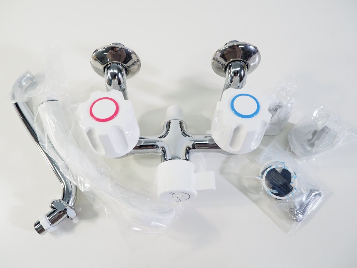 ☆050☆ 【未使用】 SANEI サンエイ ツーバルブ シャワー 混合栓 壁付 SK-11 W-13_画像5