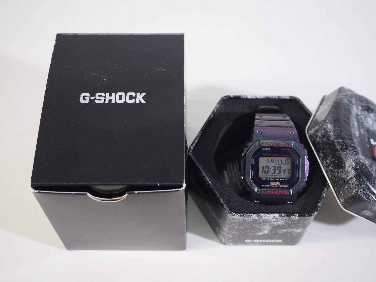 ☆089☆【未使用】 CASIO カシオ G-SHOCK DW-B5600AH-6DR Bluetooth スマートフォンリンク 腕時計_画像2
