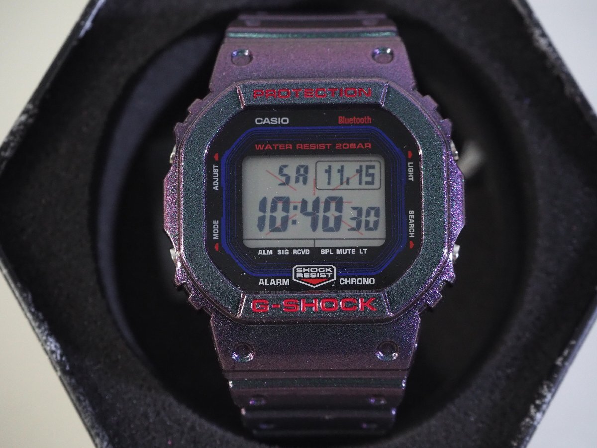 ☆089☆【未使用】 CASIO カシオ G-SHOCK DW-B5600AH-6DR Bluetooth スマートフォンリンク 腕時計_画像1