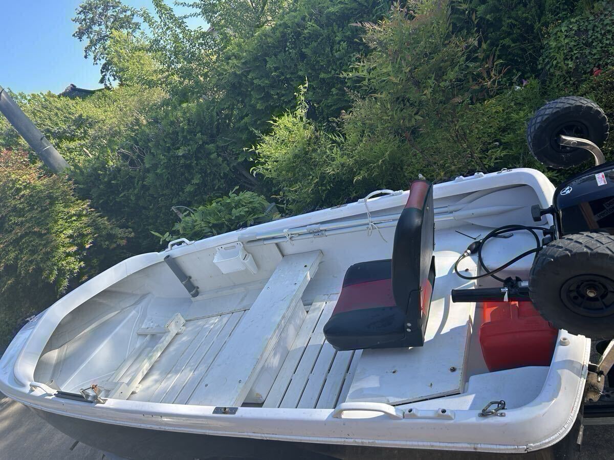 2馬力最大免許不要艇11フィートボートトレーラーセット　セット内容　2馬力エンジン　11フィートボート　　検付き軽トレーラー　など_画像6