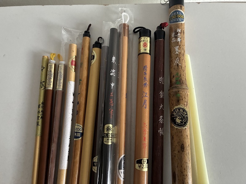 793 【未使用】 一部使用 筆 まとめて 14点 翆祥堂 李福寿 芳花堂 一休園 龍枝堂 倣古堂 書道具 毛筆_画像2