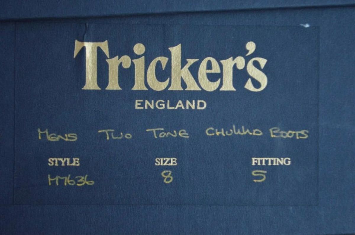 TRICKER'S　FILMELANGE　PHILIP　8-5　チャッカブーツ　トリッカーズ　フィルメランジェ別注_画像9
