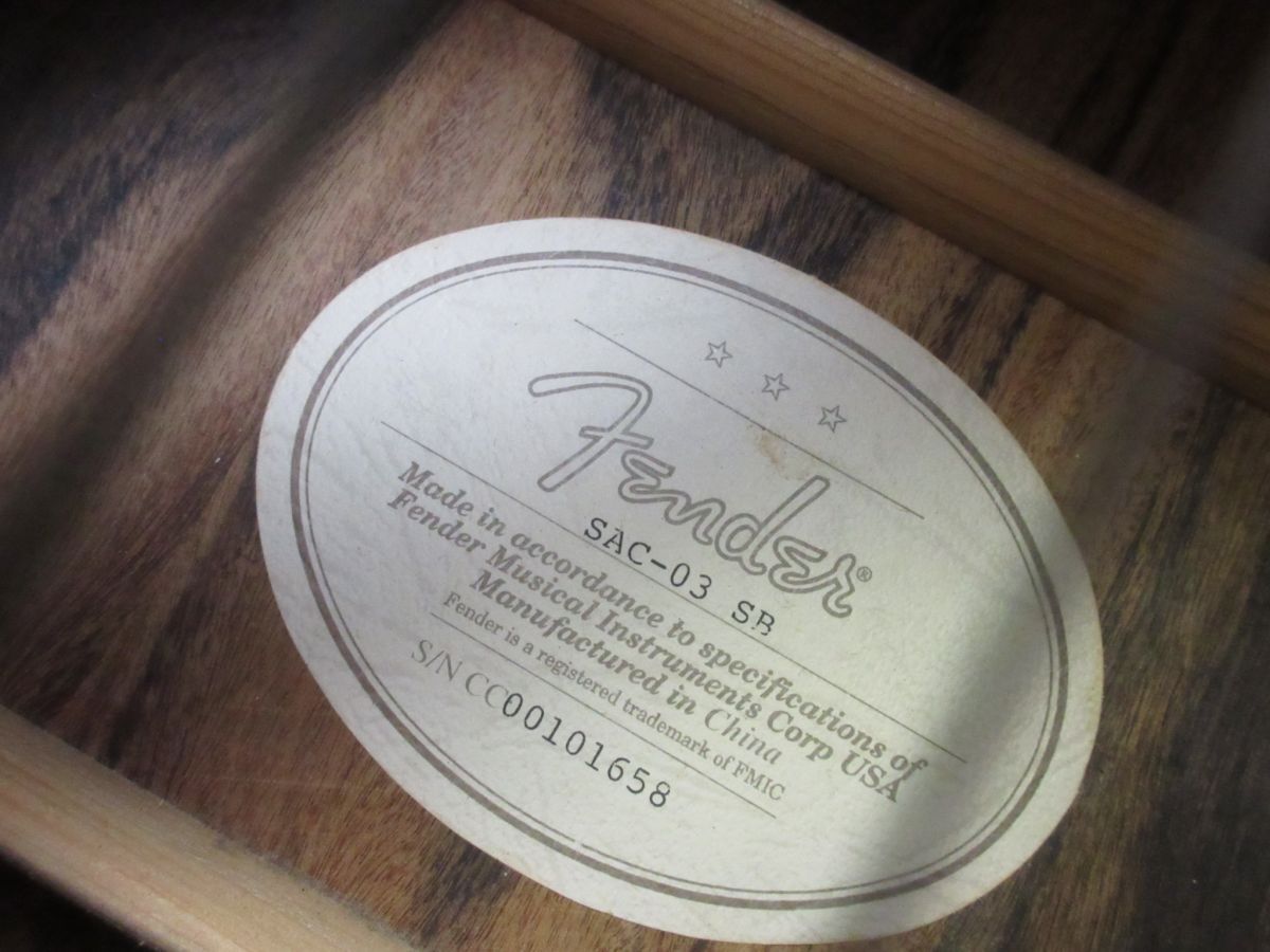 B2029-N37-4523 Fender крыло SAC-03SB акустическая гитара текущее состояние товар 1@ Nagoya 