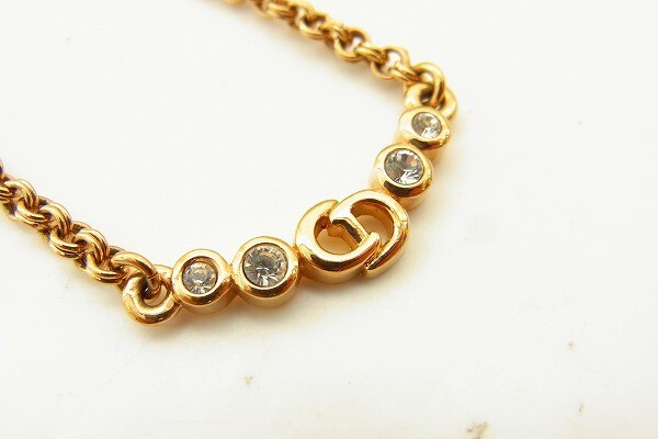 C289-J39-497* Christian Dior Dior колье аксессуары текущее состояние товар ①*