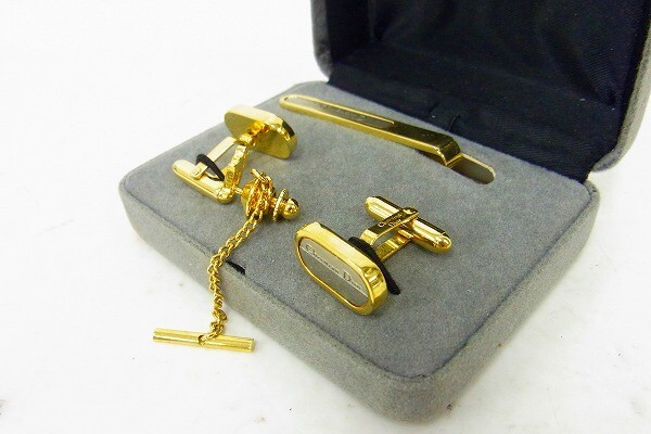 C247-Y38-992* Christian Dior Dior булавка для галстука запонки аксессуары комплект текущее состояние товар ①*