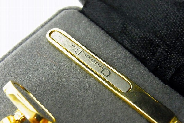C247-Y38-992* Christian Dior Dior булавка для галстука запонки аксессуары комплект текущее состояние товар ①*