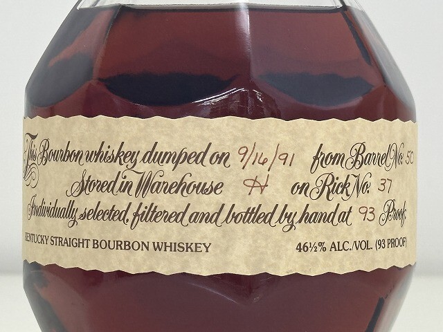 B2318-Y40-892 не . штекер Blanton*sbla тонн одиночный barrel Bourbon виски 750ml 46.5% текущее состояние товар 3