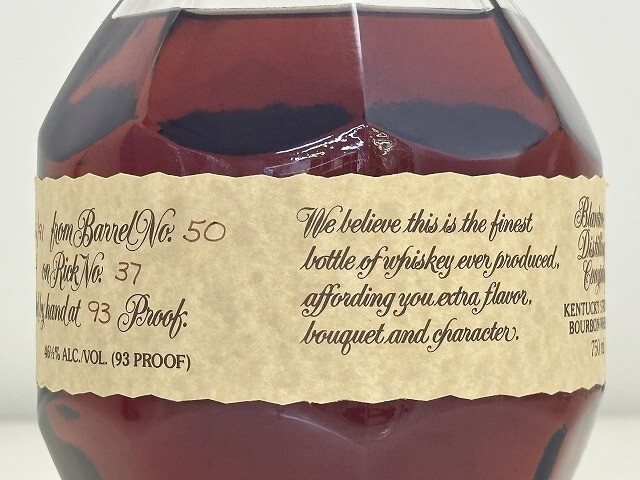 B2318-Y40-892 не . штекер Blanton*sbla тонн одиночный barrel Bourbon виски 750ml 46.5% текущее состояние товар 3