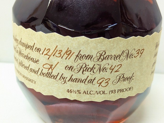 B2230-S3-18703 не . штекер Blanton*s Blanc тонн Bourbon виски 12/13/91 750ml 46.5% коробка есть текущее состояние товар 2
