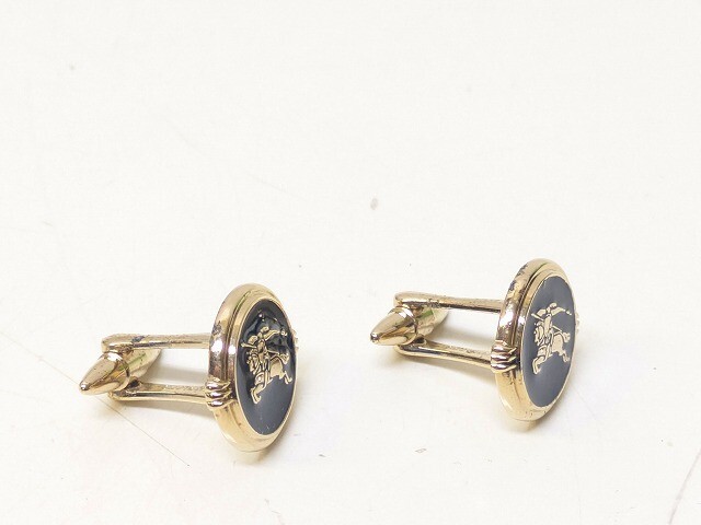 C2629-N44-142* Burberrys Burberry мужской аксессуары комплект булавка для галстука запонки Gold цвет аксессуары текущее состояние товар 2*