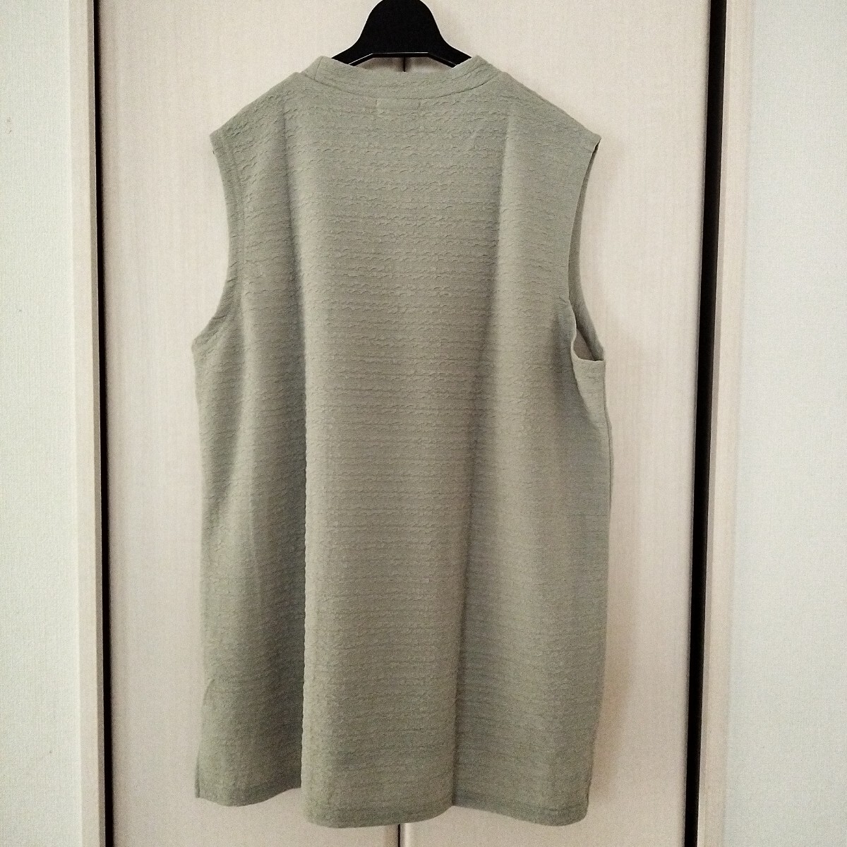 新品【M～Lサイズ】ECOLE レディース ミセス チュニックベスト ノースリーブ 重ね着に ポケット付き 関西ファッション連合 455163 ③_画像4