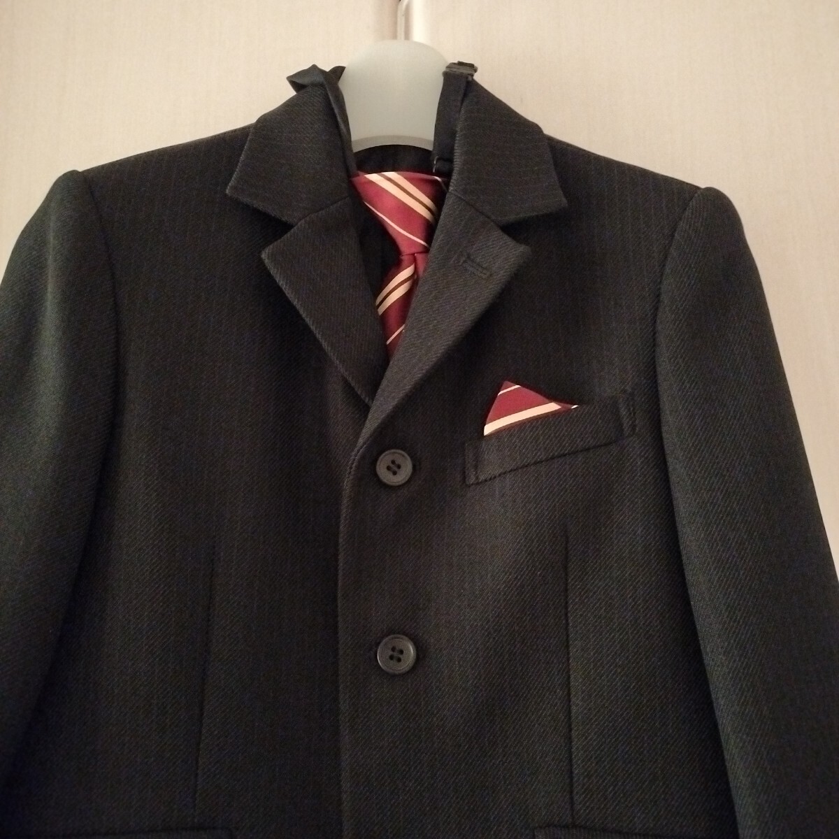 【120cm】美品 Red Pony フォーマルスーツ セット 入学式 男の子 七五三 男児 キッズ 結婚式 サスペンダー付き 送料無料 匿名配送_画像2