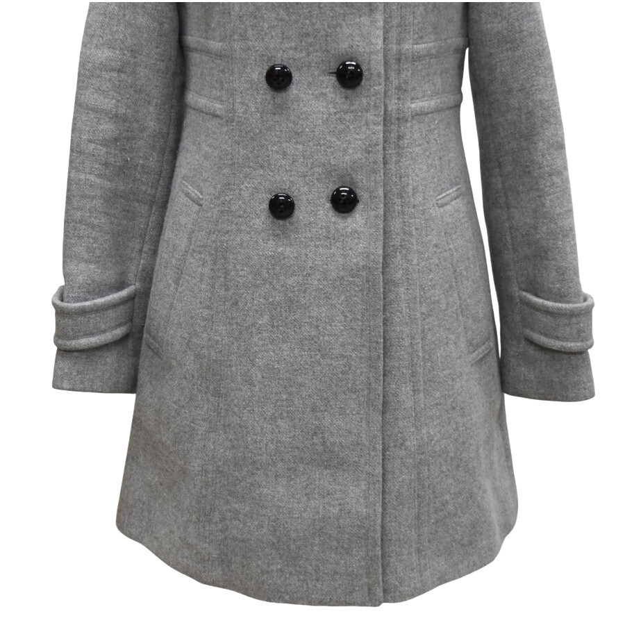 バーバリーブルーレーベル コート ダブル レディース ライトグレー BLUELABEL BURBERRY_画像5