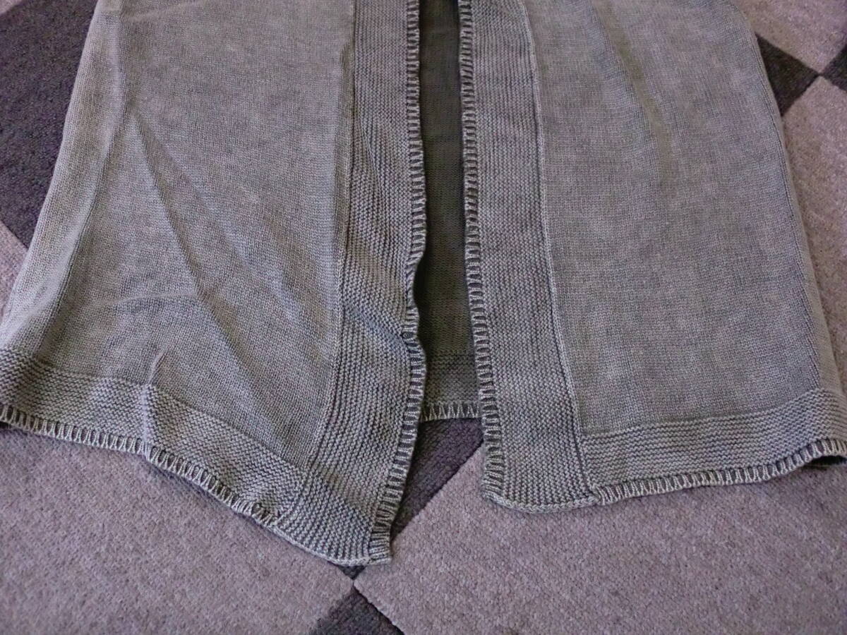 EDIFICE 417 コットンニット カーディガン M 緑 グリーン エディフィス 17-080-312-7300-3-0 セーター_画像5