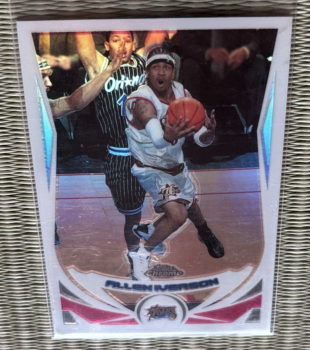 1 иен старт редкость parallel 2004-05 Topps Chrome #1 Allen Iverson Refractor