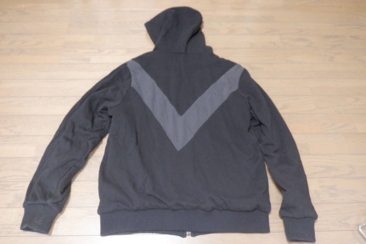 ビームス BEAMS リバーシブル フルジップアップパーカー ボア キルティング M 黒 ブラック _画像5