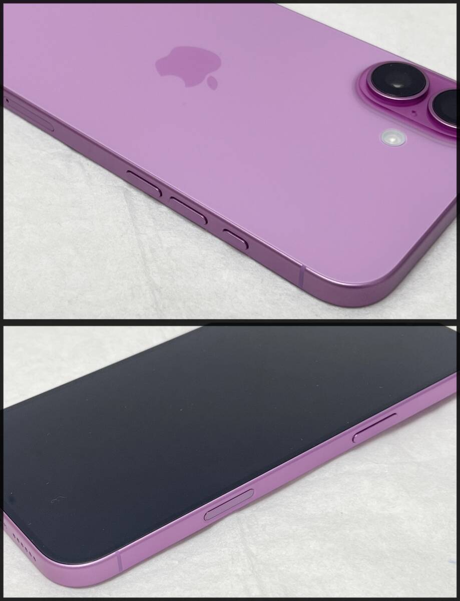 中古 iPhone16 Plus 128GB ピンク 3N345J/A デモ機 A3289 (au 〇判定) バッテリー状態100% 領収書可_画像5