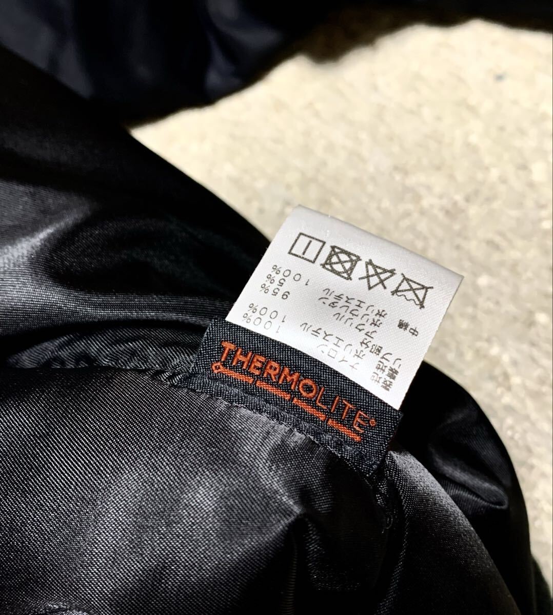 極上:Lui's(ルイス).オーバーサイズ MA-1 フライト ジャケット S(黒/サーモライト 保温中綿/肩60幅60丈75/ダウン/uniqlo gu hare type)_画像7