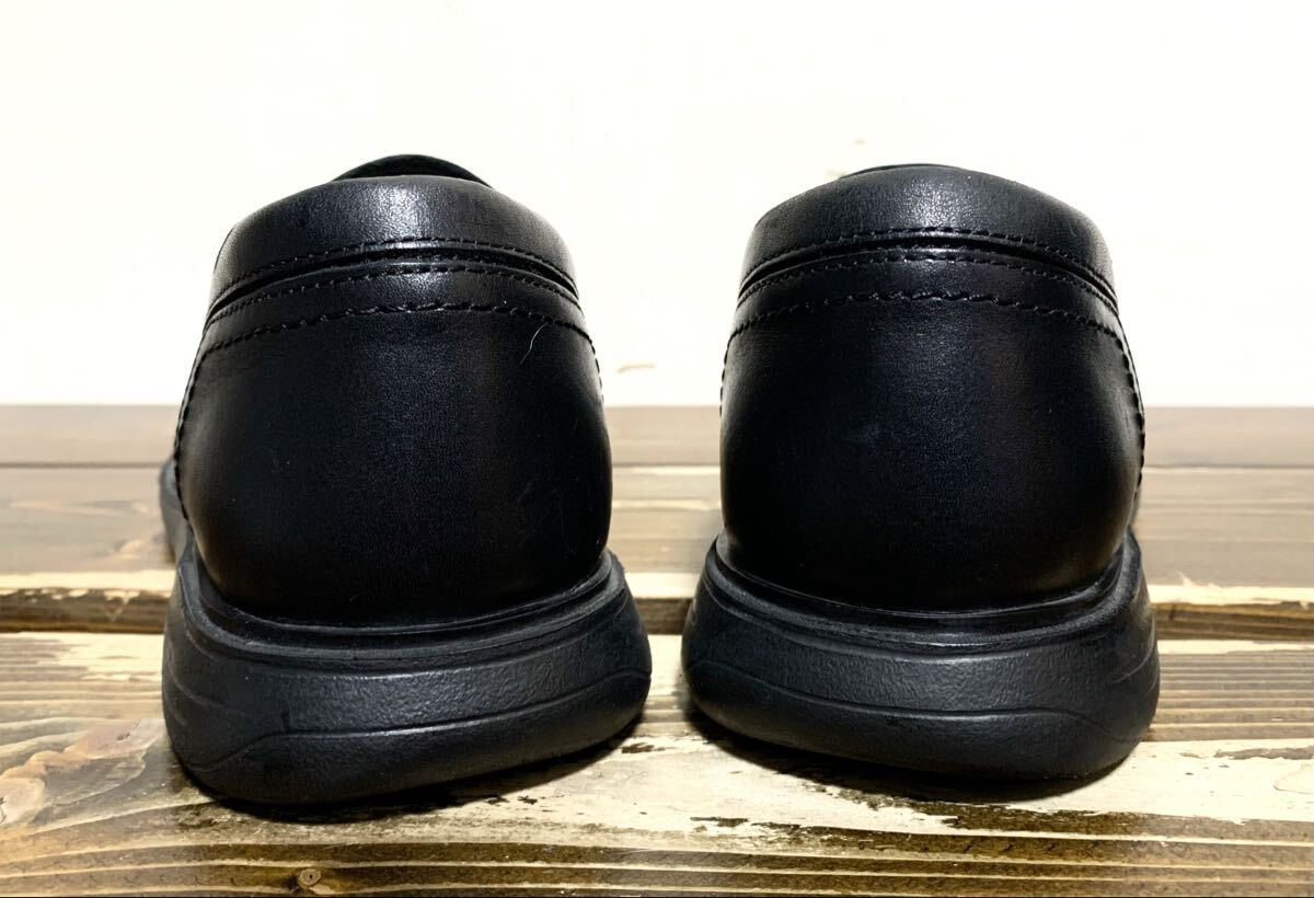極上:ホーキンス(Hawkins TRAVELLER).軽量 レザー スリッポン シューズ 25.5(ローファー/上質.防水.牛革/フラットソール/madras cole haan)_画像4