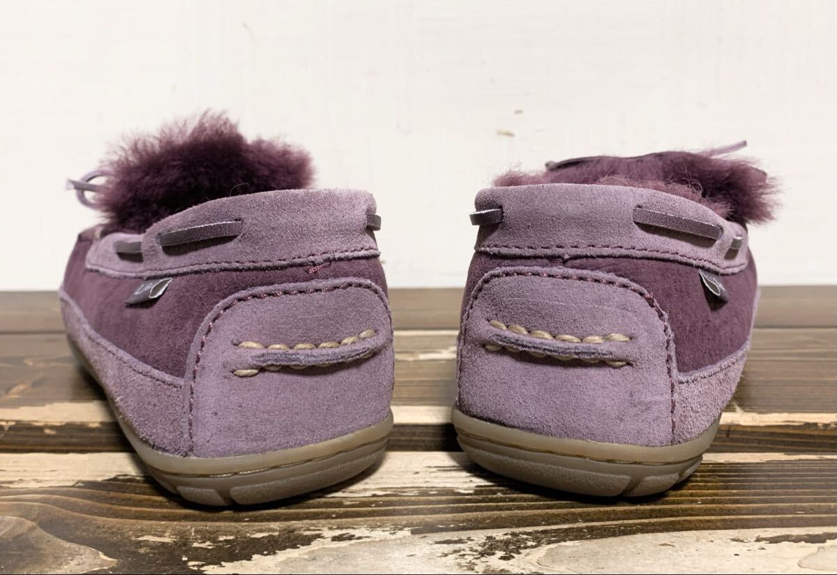 新品同様L.L.Bean.リアル ムートン レザー スリッポン シューズ M(25/レディース/ウィケッド グッド キャンプ モカシン/羊毛革/ugg type)_画像4