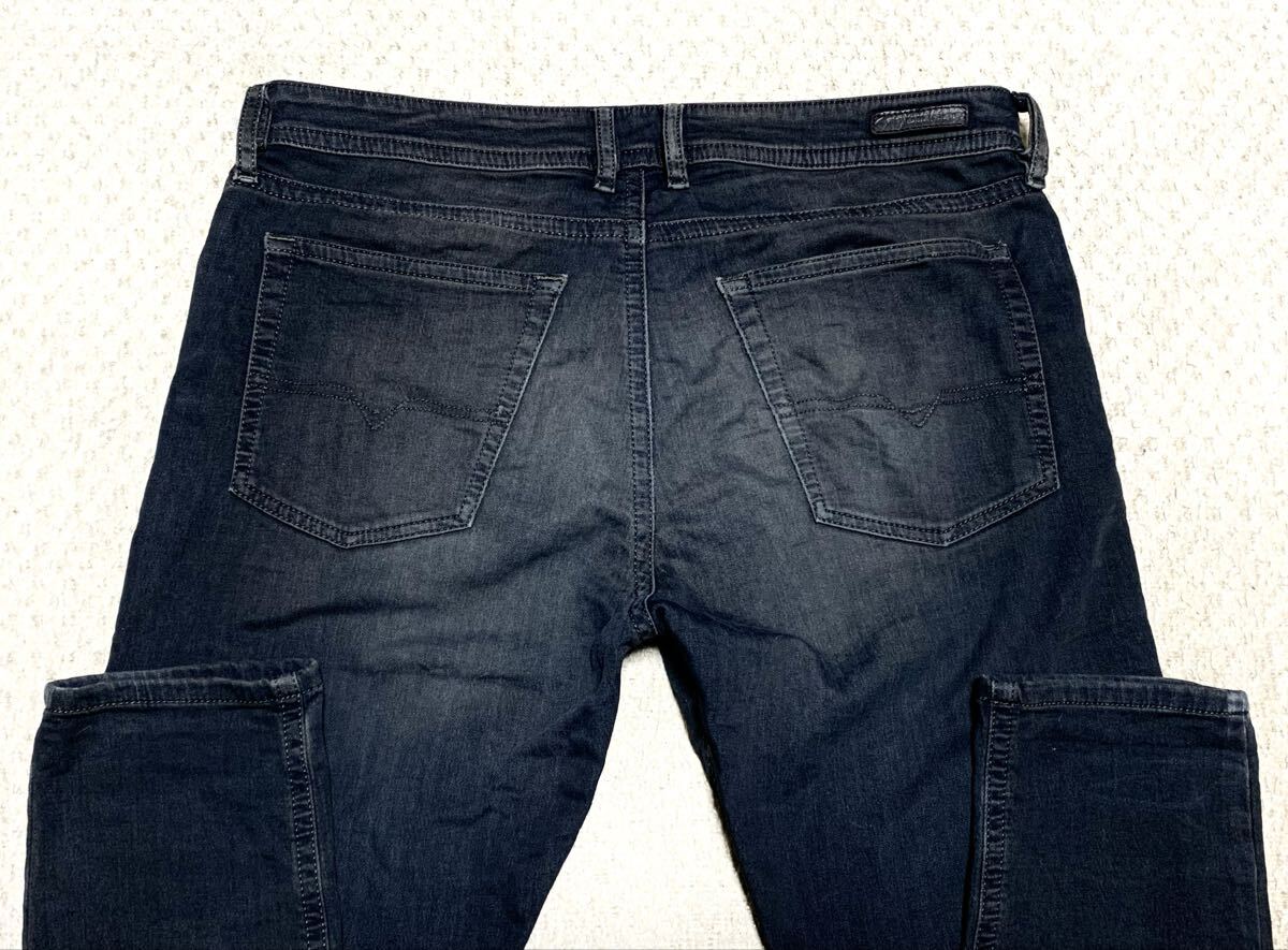 美品:ディーゼル.SPENDER-NE.テーパード ジョグジーンズ 32(JOGG JEANS/ストレッチ/スウェット デニム/W88股下76/リペア加工/krooley)_画像4