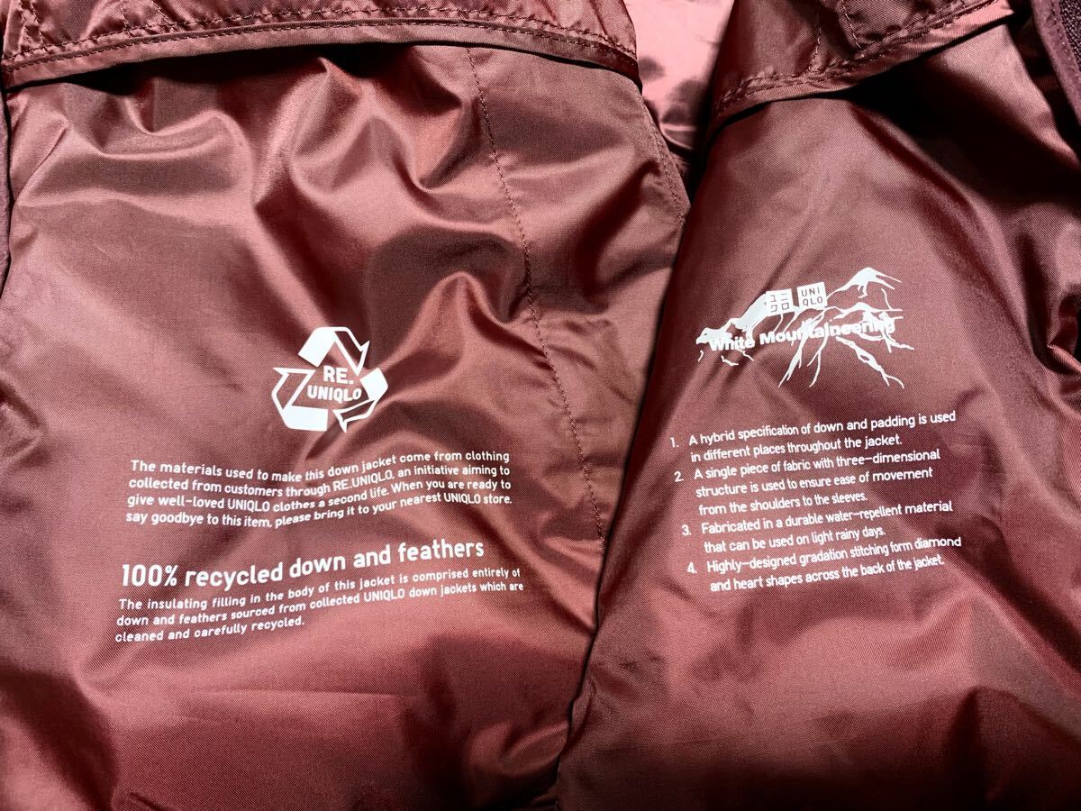 新品同様:UNIQLO × White Mountaineering.ハイブリッド ダウン ジャケット XL(ブルゾン/幅65丈72/2024年モデル/+j u/ウルトラライトダウン_画像6