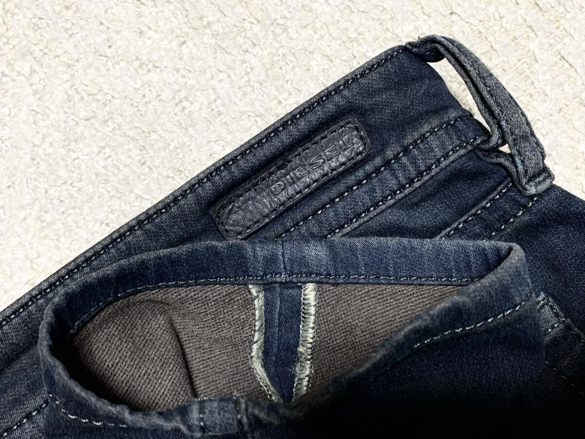 美品:ディーゼル.SPENDER-NE.テーパード ジョグジーンズ 32(JOGG JEANS/ストレッチ/スウェット デニム/W88股下76/リペア加工/krooley)_画像5