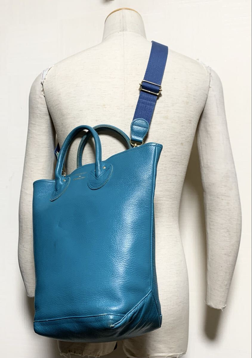 YOUNG&OLSEN The DRYGOODS STORE.レザー トートバッグ(2WAY/兼 ショルダーバッグ/H35W34D14/ヤングアンドオルセン/上質.牛革/slow type)_画像1