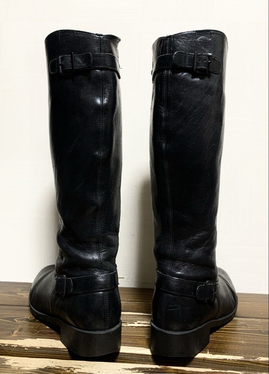 CAMPER(カンペール).サイドジップ レザー ロング ブーツ 39(24.5位/レディース/黒/上質.牛革/バイカー/UK ロッカーズ/maxfritz degner type_画像4