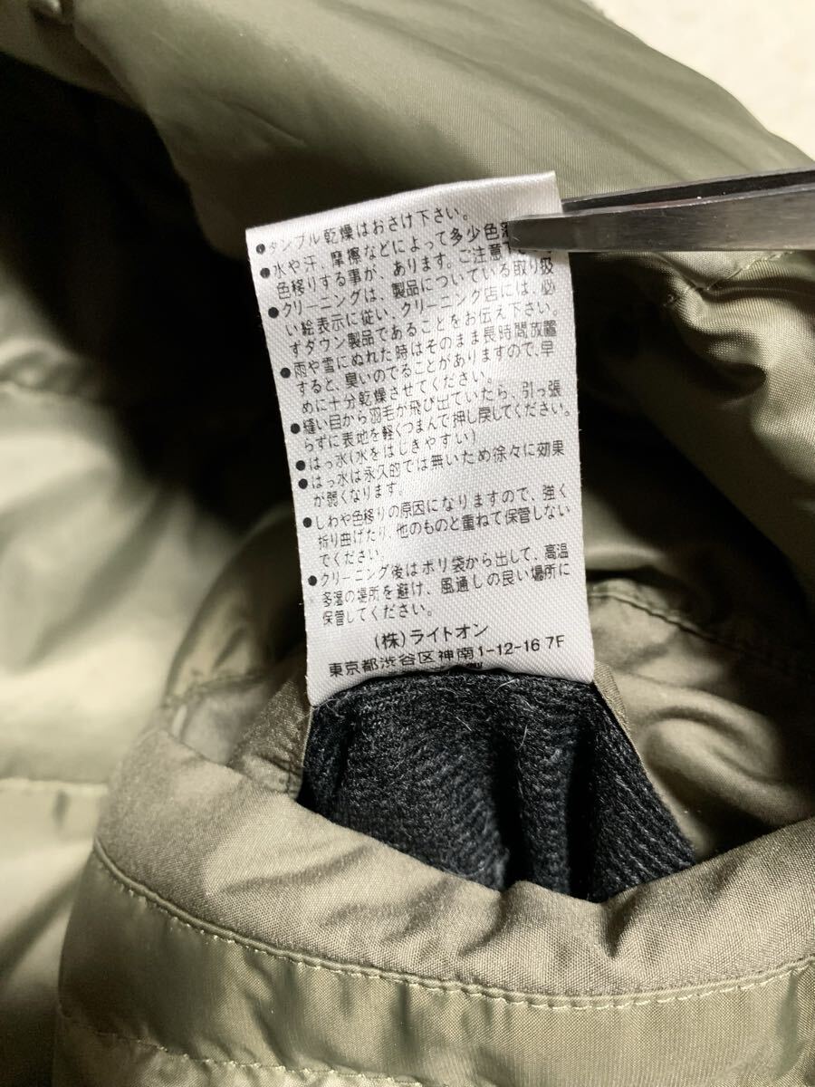 美品:BACK NUMBER.ダウン MA-1 フライト ジャケット L(メンズ/ダウン80フェザー10/肩47幅59丈69/バイカー/alpha +j uniqlo degner type)_画像8