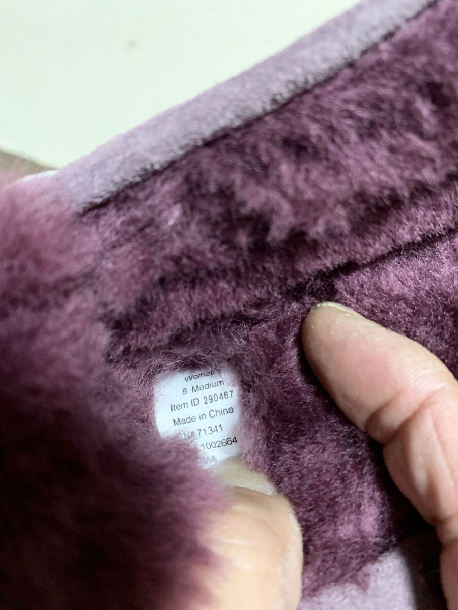 新品同様L.L.Bean.リアル ムートン レザー スリッポン シューズ M(25/レディース/ウィケッド グッド キャンプ モカシン/羊毛革/ugg type)_画像8