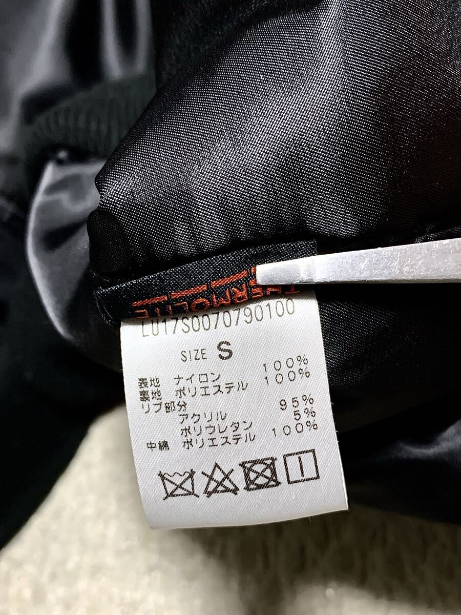 極上:Lui's(ルイス).オーバーサイズ MA-1 フライト ジャケット S(黒/サーモライト 保温中綿/肩60幅60丈75/ダウン/uniqlo gu hare type)_画像8