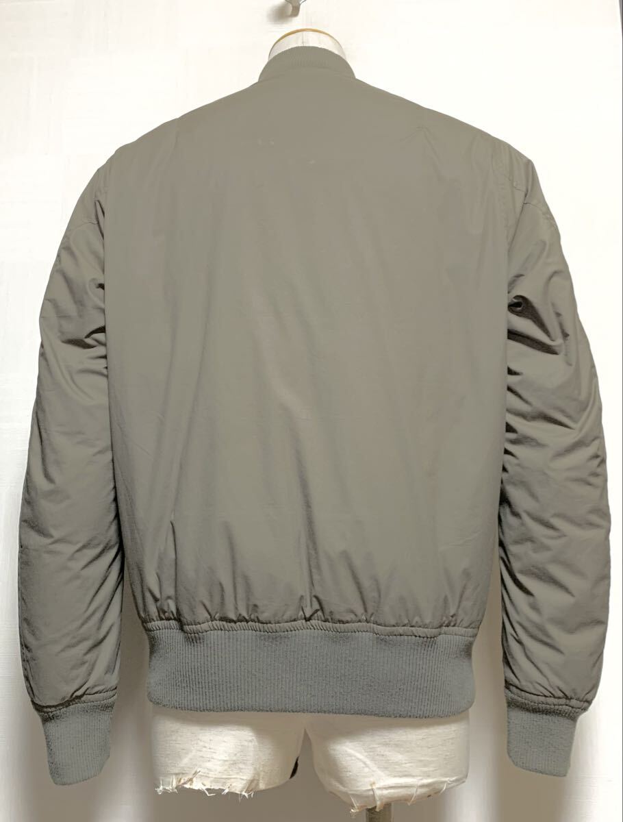 美品:BACK NUMBER.ダウン MA-1 フライト ジャケット L(メンズ/ダウン80フェザー10/肩47幅59丈69/バイカー/alpha +j uniqlo degner type)_画像2