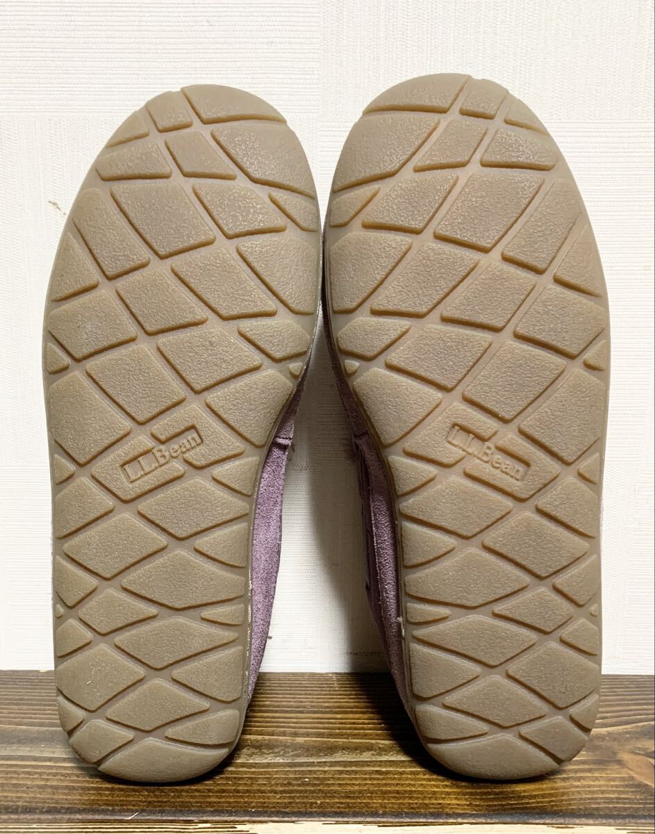 新品同様L.L.Bean.リアル ムートン レザー スリッポン シューズ M(25/レディース/ウィケッド グッド キャンプ モカシン/羊毛革/ugg type)_画像6