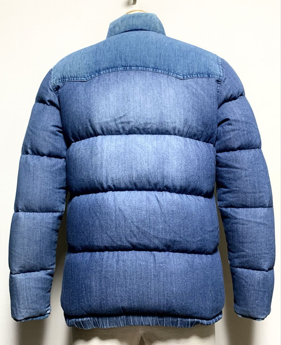 BAYFLOW(ベイフロー).柔らか デニム ダウン ジャケット 2(S/ダウン80フェザー20/肩44幅52丈66/アメカジ/tmt taion remi relief type)_画像2