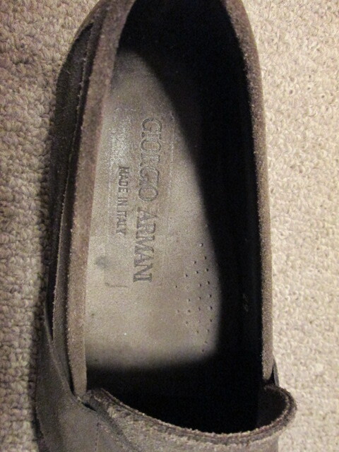 アルマーニ　メンズ　スエード ローファー　こげ茶色　サイズ７_画像4