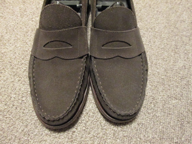 アルマーニ　メンズ　スエード ローファー　こげ茶色　サイズ７_画像3