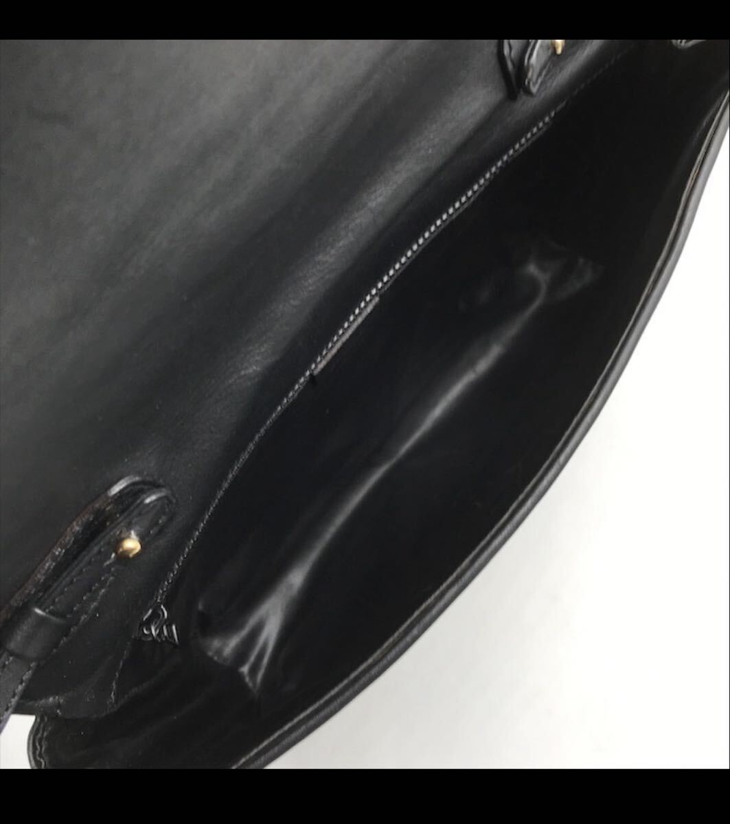 セリーヌ ショルダーバッグ CELINE ブラック レザー トリオンフ ヴィンテージ_画像8