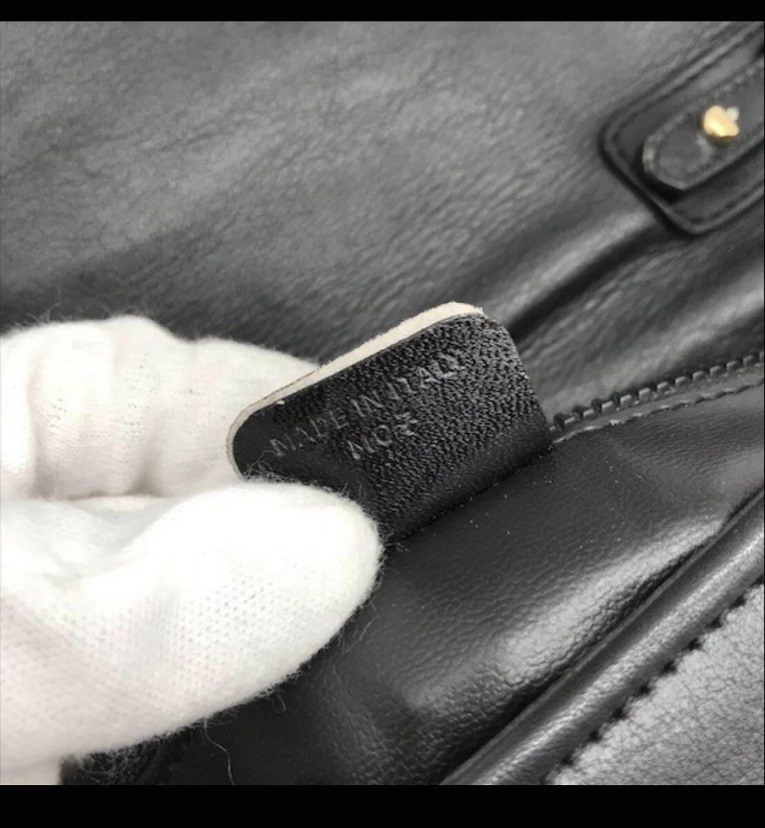 セリーヌ ショルダーバッグ CELINE ブラック レザー トリオンフ ヴィンテージ_画像9