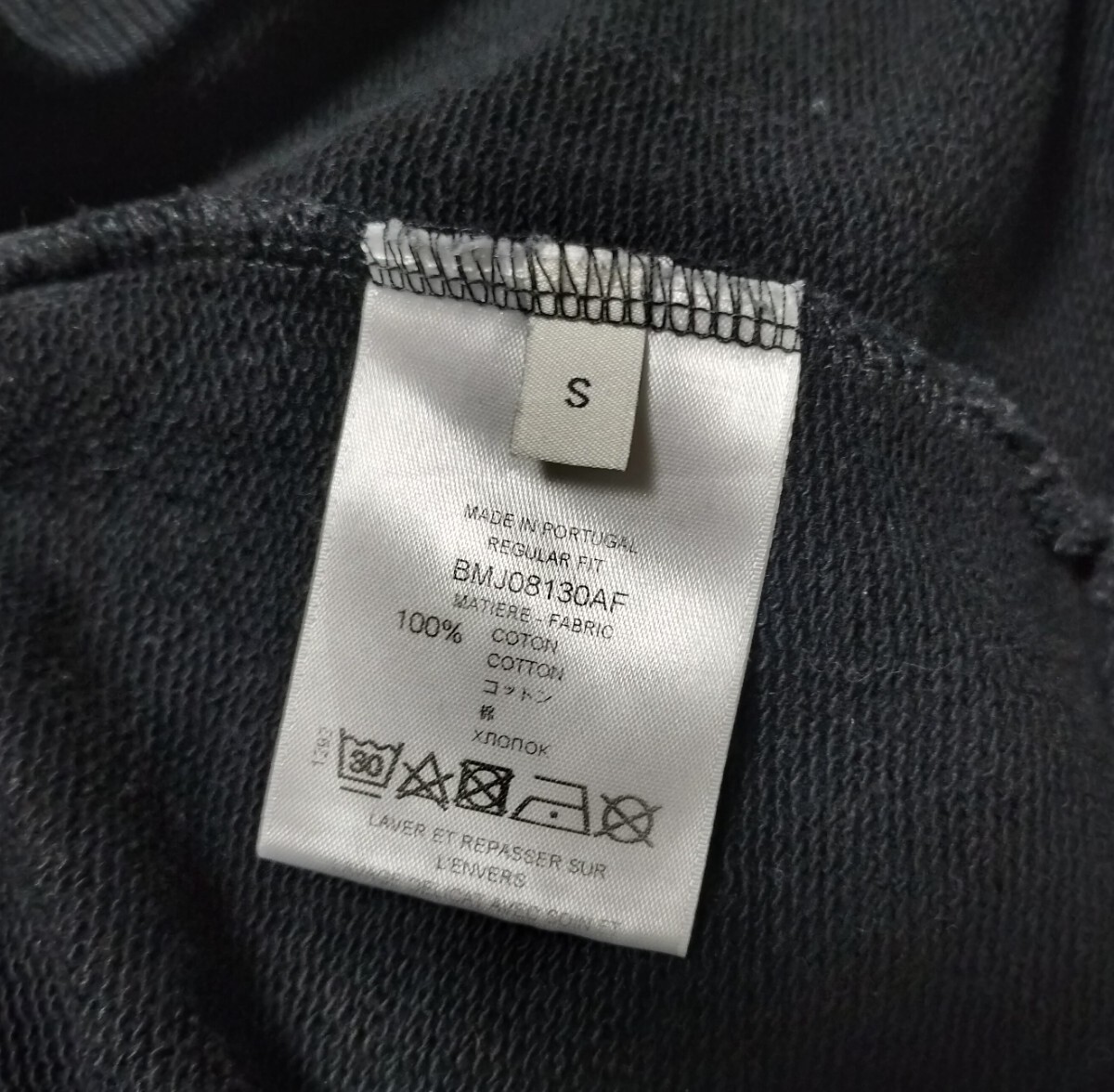 GIVENCHY PARIS ジバンシー レインボー チェーンプリント ロゴ パーカー フーディー S ブラック 黒 鎖 ジバンシイ ジバンシィ 送料無料_画像9