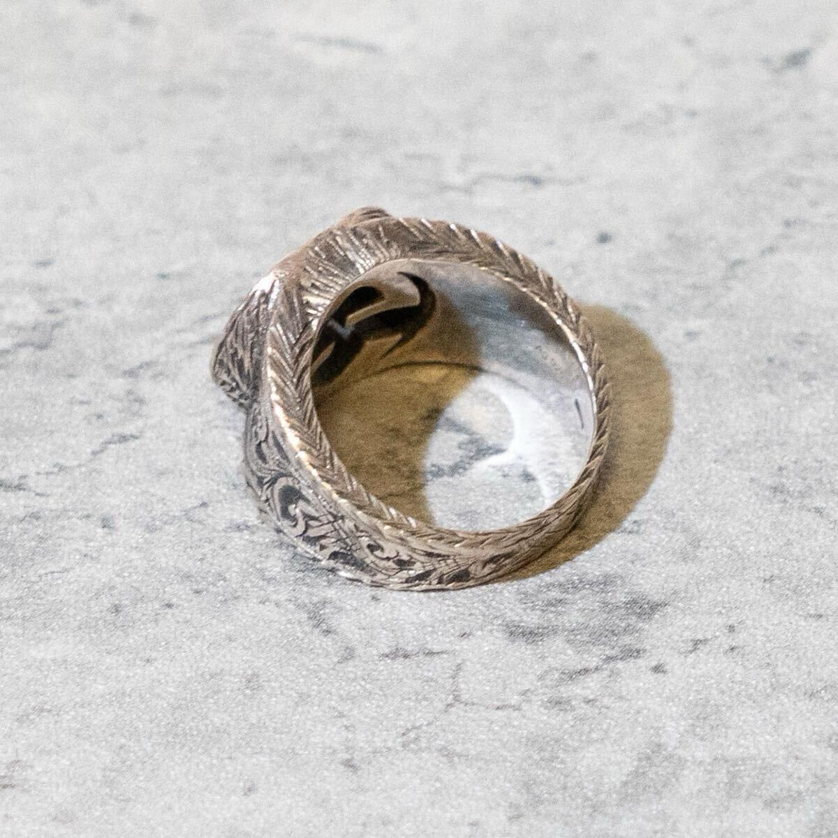 GUCCI グッチ 指輪 シルバー リング 16号_画像3