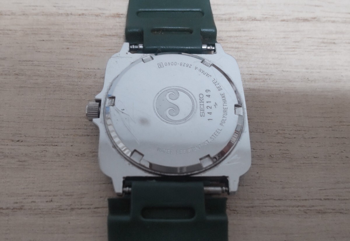 SEIKO セイコー シルバーウェーブ スクエア 2628-0040 スモセコ 電池交換済み 稼働品_画像7