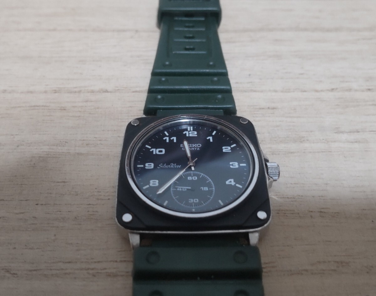 SEIKO セイコー シルバーウェーブ スクエア 2628-0040 スモセコ 電池交換済み 稼働品_画像2