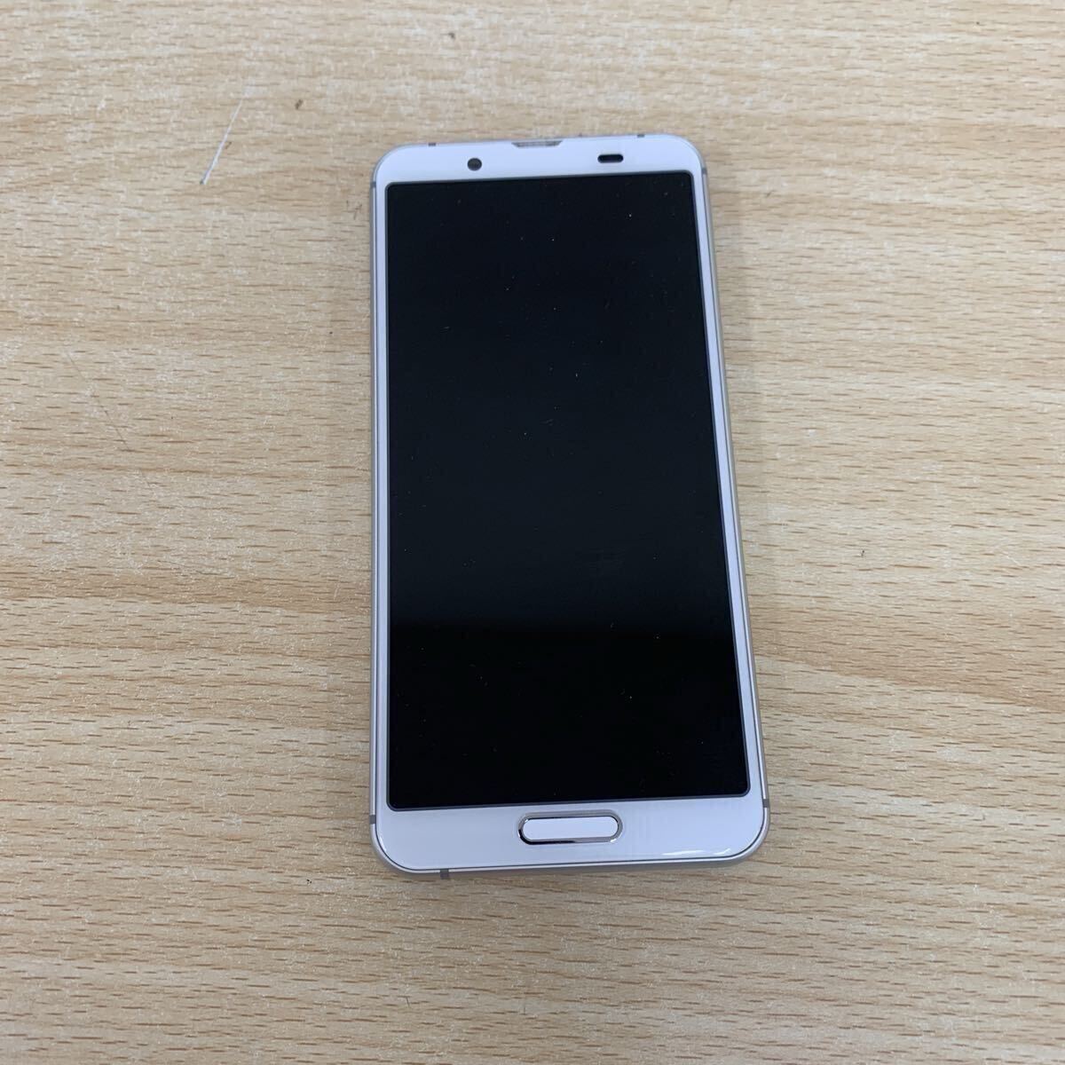  б/у товар смартфон SHARP AQUOS sense3 lite 64GB SH-RM12 серебряный белый Rakuten мобильный : суждение 0 смартфон * мобильный телефон 