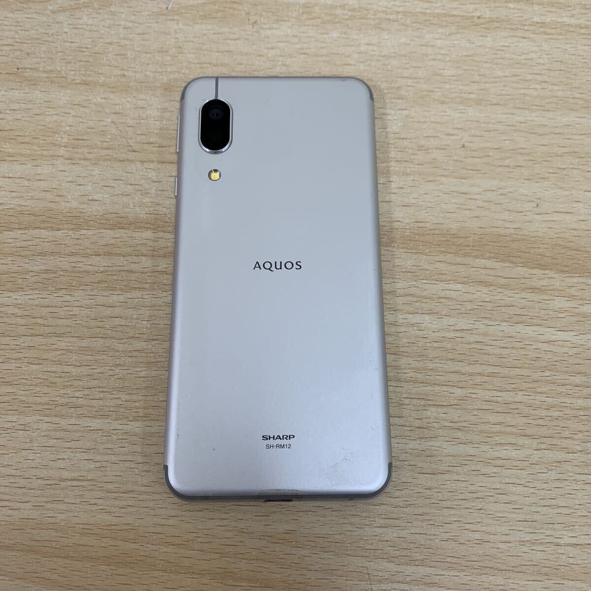 б/у товар смартфон SHARP AQUOS sense3 lite 64GB SH-RM12 серебряный белый Rakuten мобильный : суждение 0 смартфон * мобильный телефон 