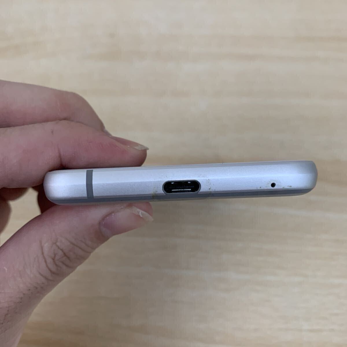  б/у товар смартфон SHARP AQUOS sense3 lite 64GB SH-RM12 серебряный белый Rakuten мобильный : суждение 0 смартфон * мобильный телефон 